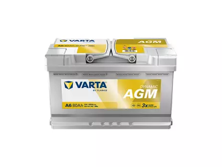 Varta Dynamic A6 AGM 80Ah - Varta akut - 580901080 - 1