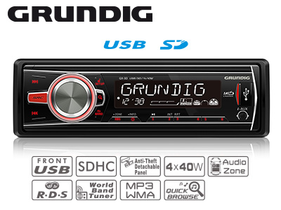 GRUNDIG GX-30 AUTOSOITIN USB - Autosähkö - 1705-004-GX30 - 1