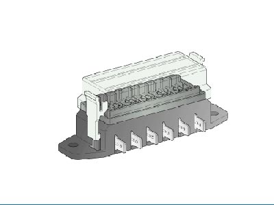 Sulakerasia GM 6-paikkainen - Lisävalojen sulakkeet ja rasiat - 0100600 - 1