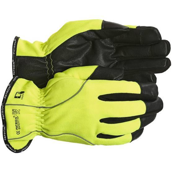 TYÖKÄSINEET 10 HI-VIS NAHKAA VUORI - Vuorelliset työkäsineet - SH5761-10 - 1