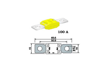 Sulake Mega - Lisävalojen sulakkeet ja rasiat - 0601100 - 1