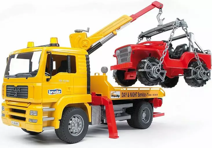 Bruder MAN TGA hinausauto ja maastoauto 02750 - Bruder ajoneuvot - U02750 - 1