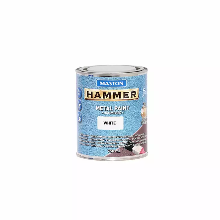 Maston metallimaali valkoinen 750ml - Traktori maalit - 10340011610 - 1