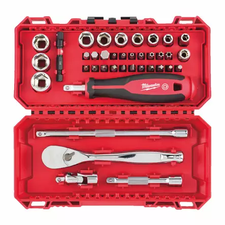 Milwaukee hylsysarja 1/4", 38-osainen - Hylsysarjat - 4932498381 - 1