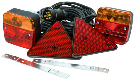 PERÄKÄRRYN VALOSARJA MAGNEETTI 12V - Halogen-takavalosarjat - ST86001 - 1