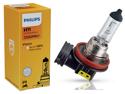Polttimot Philips H11 12V 55W - H8, H9, H11 - 10-12362PRC1 - 1