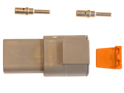 Liitinsarja Deutsch DTP 2-napainen urosliittimin - Lisävalojen liittimet - 1605-N8K091 - 1