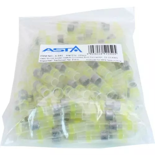 Kutiste jatkoliitin tinalla keltainen 4-6MM² 100kpl - Lisävalojen liittimet - ASTA-S41 - 1