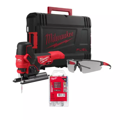 Akkupistosaha Milwaukee M18 FBJS-0 paketti - Milwaukee 18V akkukonepaketit - M18FBJS-SET1 - 1