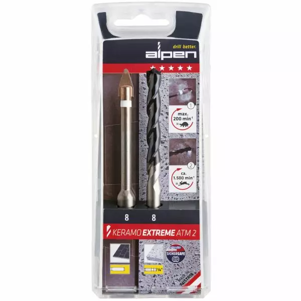 Alpen Poranteräsarja 10mm Keramiikka - Outlet - AL3001021 - 1