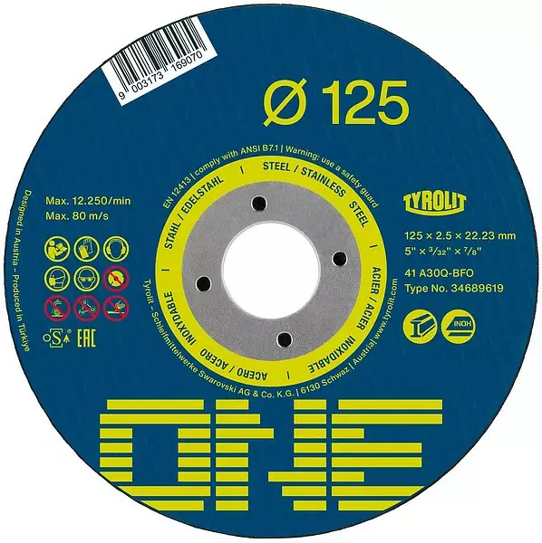 Katkaisulaikka Tyrolit ONE 2IN1 230X1,9 A46Q - Laikat - 10140028671 - 1