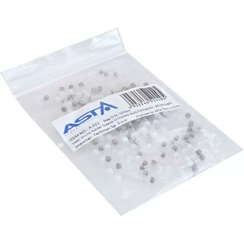 Kutiste jatkoliitin tinalla valkoinen 0,3-0,5MM² 100kpl - Lisävalojen liittimet - ASTA-S11 - 1