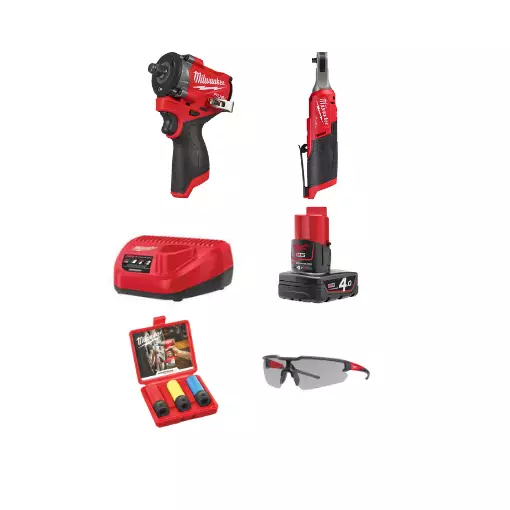 Milwaukee M12 konepaketti 1 - Milwaukee 12V akkukonepaketit - M12SET1 - 1