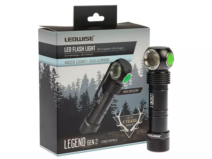 Otsalamppu Ledwise Legend GEN2 1500lm (kylmä värisävy) - Otsalamput - 1700-AT781 - 1