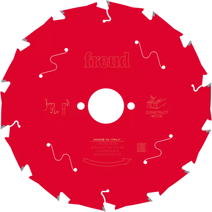 Sirkkelinterä 180x2,4x30 Z12 kovametalli - Pyörösahanterät - CFT20011 - 1