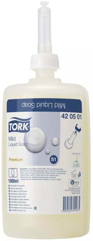 Tork Nestesaippua mieto S1 420701 - Käsienpesu - NP420501 - 1