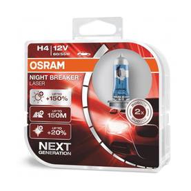 OSRAM NIGHT BREAKER LASER H4 PARI -  - 050-64193NBLS2 - 1
