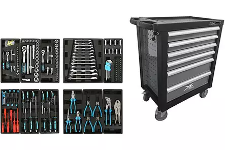 XL-Tools Työkaluvaunu 228-osainen - Työkaluvaunut ja -pakit - 291-XL33102 - 1