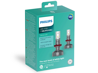 LED-Sumuvalopolttimopari H8/H11/H16 - LED-polttimot - 10-11366ULWX2 - 1