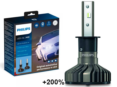 LED-ajovalopolttimopari Philips Ultinon Pro9000 H3 12/24V -  - 10-11336U90CWX2 - 1