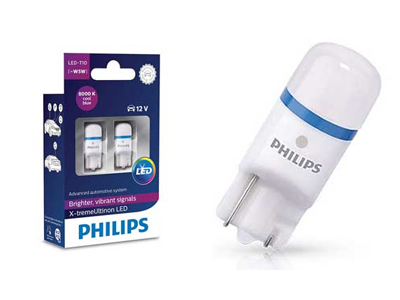 LED-Parkki/sisä-valo polttimopari Philips X-tremeUltinon T10 8000K - LED-polttimot - 10-127998000KX2 - 1