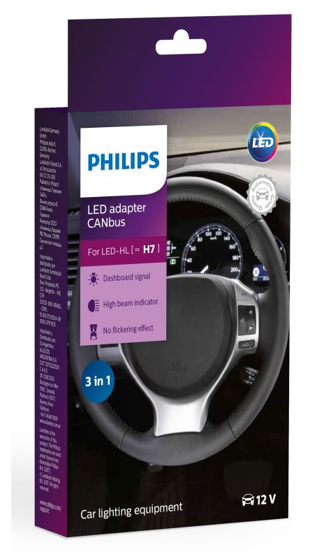 H7 Philips canbus häiriönpoistaja 12v - LED-polttimot - 10-18952C2 - 1