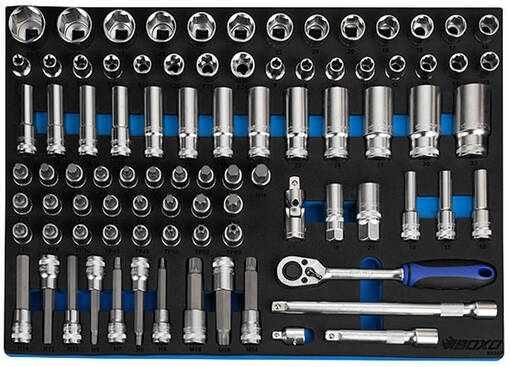 Boxo moduuli Hylsysarja 1/2" 88-osainen - Työkalu moduulit - 285-TK330-2 - 1