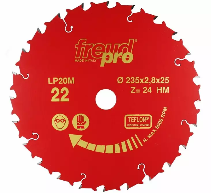 Sirkkelinterä 235x2,8x25 Z24 kovametalli - Pyörösahanterät - CFT20022 - 1