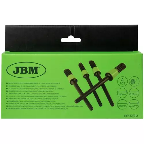 JBM Puhdistusharjasarja 4-osainen - Autoharjat - 50-54912 - 1