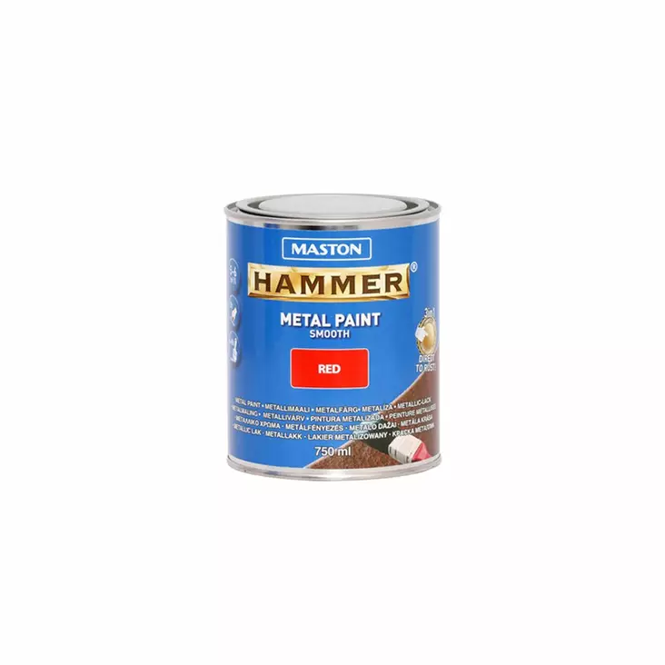 Maston metallimaali punainen 750ml - Traktori maalit - 10340011612 - 1