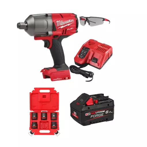 Milwaukee 3/4" akkumutteriväännin paketti - Milwaukee 18V akkukonepaketit - M18ONE34SET2 - 1