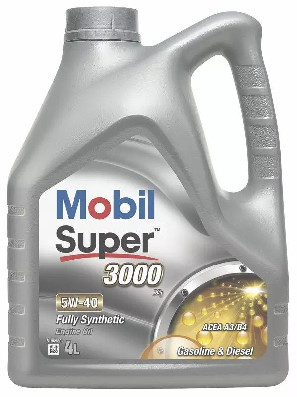 Mobil Super 3000 X1 5W-40 4L - Moottoriöljyt - 117-157302 - 1