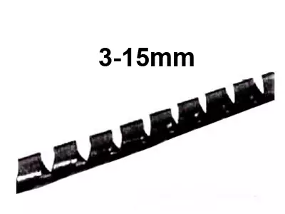 Suojaspiraali 3-15mm 1m - Lisävalojen kutistesukat ja nippusiteet - 02474002 - 1