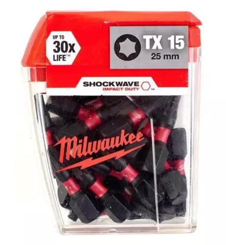 Milwaukee kärkipaketti TX15 - 25mm, 25kpl - Kärkisarjat - 4932430873 - 1