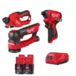 Milwaukee M12 Akkukonesarja 3 - Milwaukee 12V akkukonepaketit - M12SET3 - 1