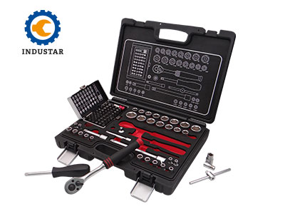 Hylsysarja 1/4" + 3/8" 79-osainen Industar - Työkalusarjat ja pakit - 1726-30013 - 1