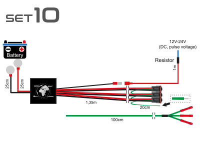 KYTKENTÄSARJA DT3 3X - Lisävalojen relejohtosarjat  - 1605-wk043 - 1