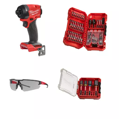 Akkuiskuruuviväännin M18 FID3 + tarvikesarja Milwaukee - Milwaukee 18V akkukonepaketit - M18FID3SET3 - 1