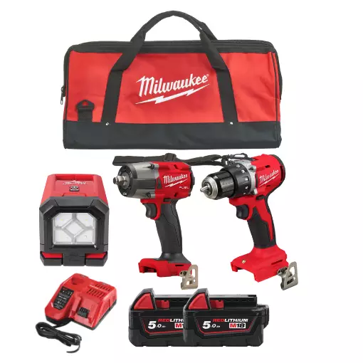 Akkukonepaketti 3 Milwaukee - Milwaukee 18V akkukonepaketit - M18SET3 - 1