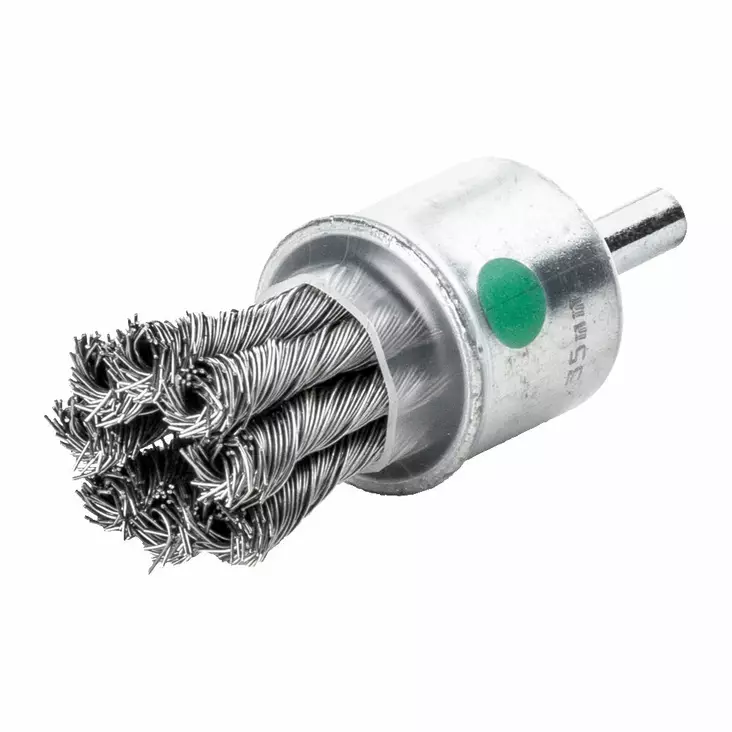 Milwaukee tupsuharja suorahiomakoneeseen 22x72mm, punottu ruostumaton teräsharja 0.35mm - Laikkaharjat - 4932501733 - 1