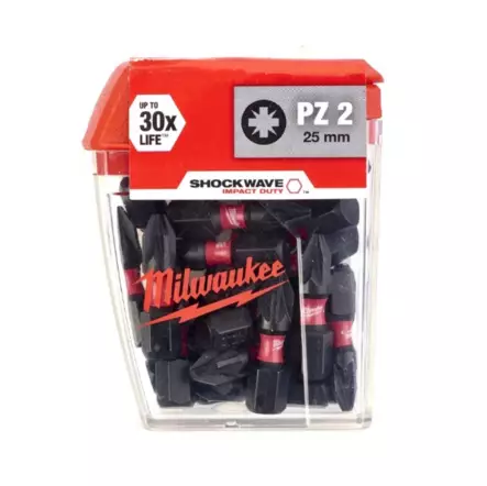 Milwaukee kärkipaketti PZ2 - 25mm, 25kpl - Kärkisarjat - 4932430864 - 1