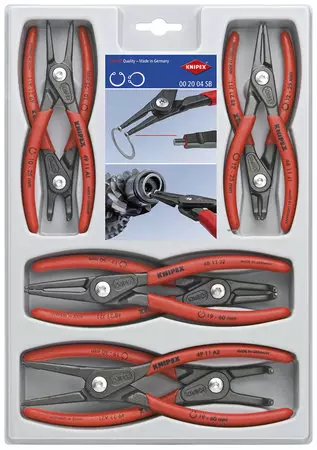 Lukkorengaspihtisarja 8-osainen Knipex 002004 - Pihdit - KN002004 - 1