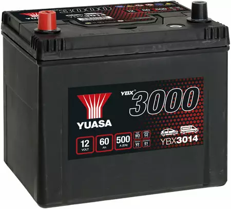 Yuasa YBX3014 60Ah - Yuasa akut - YBX3014 - 1