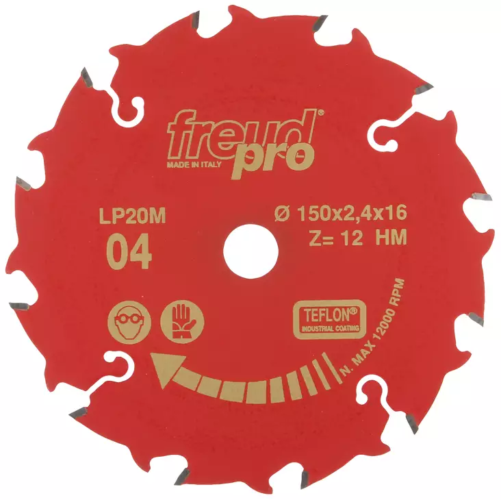 Sirkkelinterä 150x2,4x16 Z12 kovametalli - Pyörösahanterät - CFT20004 - 1