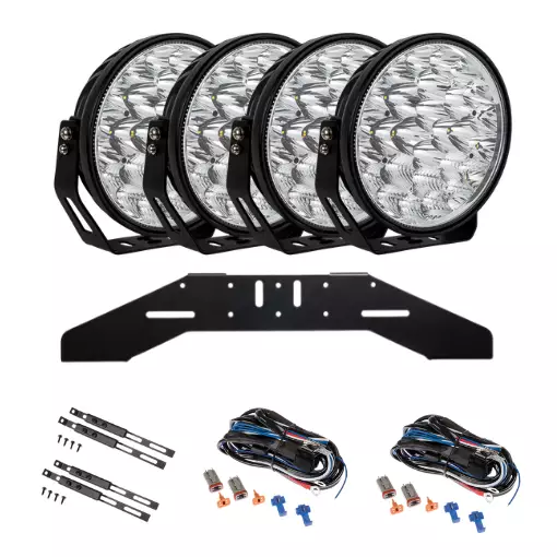 W-LIGHT PHOENIX ECE EDITION 4KPL PAKETTI - Pyöreät LED-lisävalot - 1605-NS3882SET4 - 1