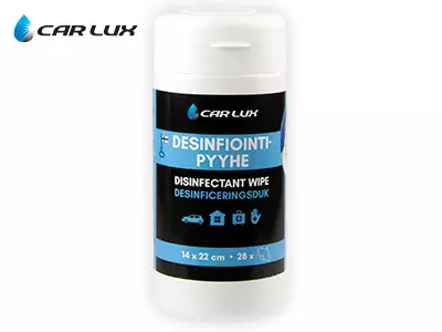 CAR LUX PUHDISTUSPYYHE DESINFIOIVA 28KPL 14X22CM - - 1-92565 - 1