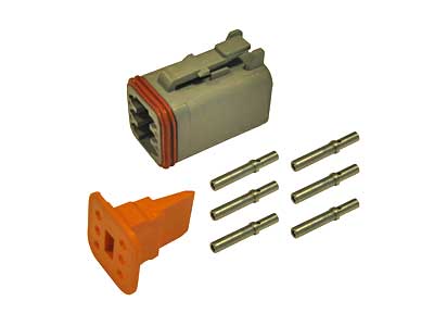 DEUTSCH PISTOKE 6-NAP. NAARASLIITTIMIN - Lisävalojen liittimet - 1605-N8K055 - 1