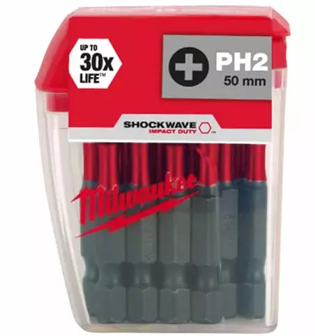 Milwaukee kärkipaketti PH2 - 50mm, 10kpl - Kärkisarjat - 4932430855 - 1