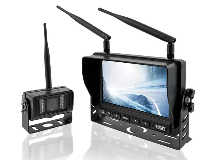 NSD Peruutuskamerasarja Full HD 7" langaton 12/24V - Langattomat peruutuskamerat - 1705-00145 - 1