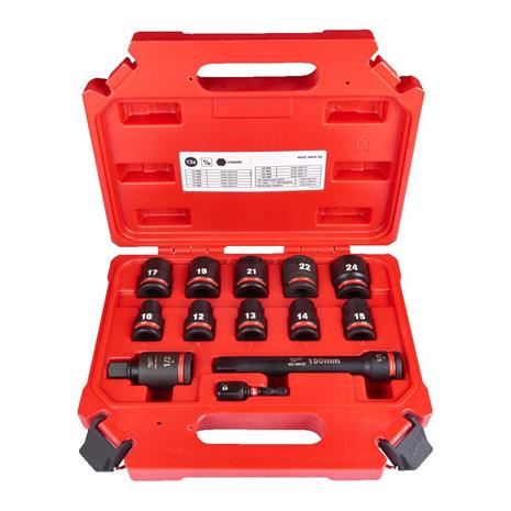 Voimahylsysarja 1/2" 13-osainen Milwaukee Shockwave - Työkalusarjat ja pakit - 4932480456 - 1